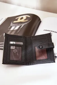 marka niezdefiniowana Eko kožená dámska peňaženka čierna Bronica