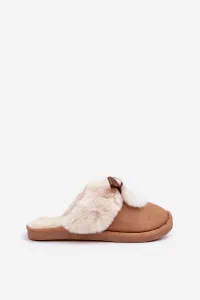 marka niezdefiniowana Dámske Papuče S Kožušinou Camel Nartani