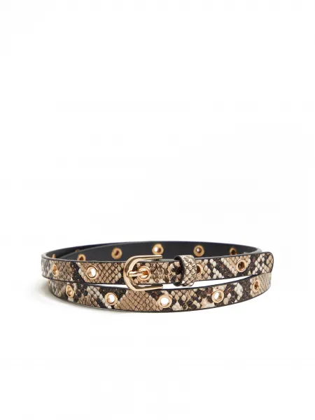 Light Brown and Black Women's Belt 2pcs ORSAY - Women's