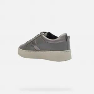 Dark gray women's sneakers Geox Skyley - Women's