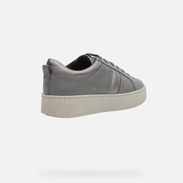 Dark gray women's sneakers Geox Skyley - Women's