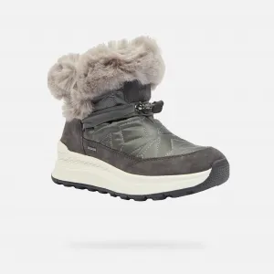 Dark grey women's ankle boots Geox Spherica Actif X2 Abx - Women's