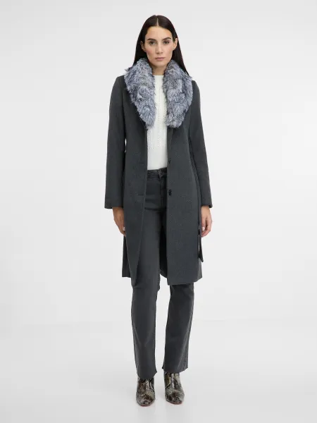 Dark grey women's coat ORSAY - Women's
