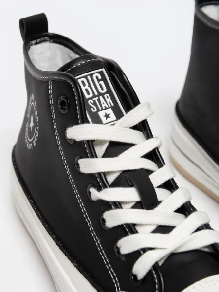 BIG STAR SHOES Zateplené Dámske Tenisky Na Platforme Eko Koža Big Star