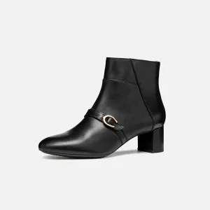 Black women's ankle boots Geox Pheby 50 - Women's