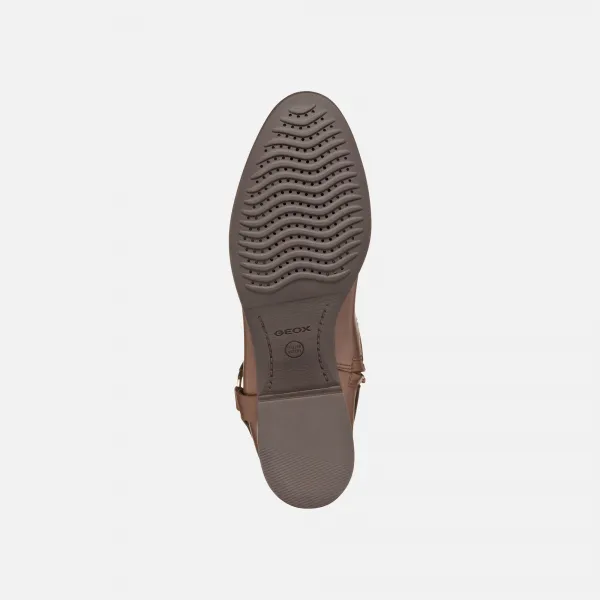 Brown women's ankle boots Geox Felicity ABX - Women's