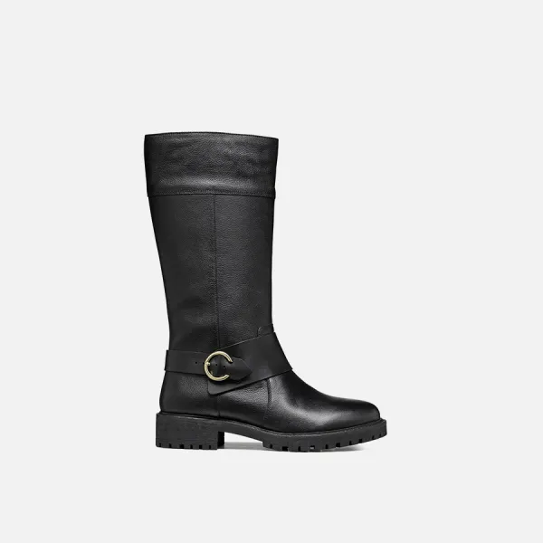 Black Women's Geox Hoara Boots - Women's