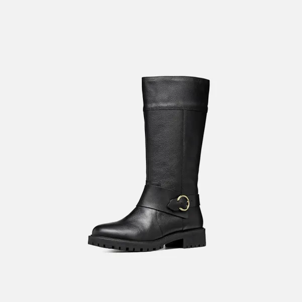 Black Women's Geox Hoara Boots - Women's