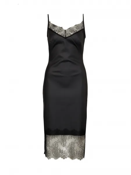 Black Women's Leatherette Midi Dress ORSAY - Women's