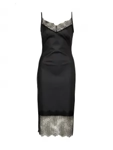 Black Women's Leatherette Midi Dress ORSAY - Women's