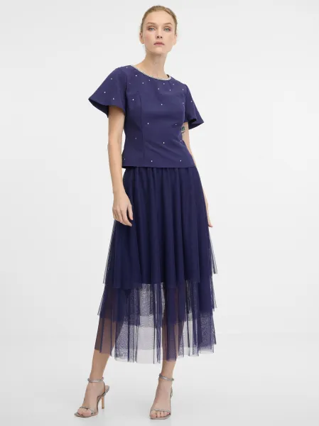 Dark blue women's blouse ORSAY - Women's