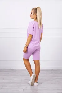 Legínovo Komplet top+legíny fialový Farba: Fialová, Veľkosť: UNI