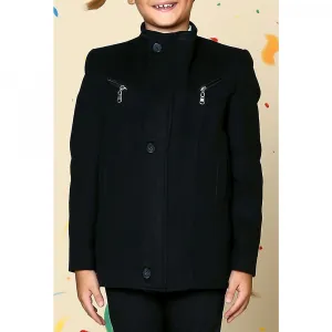 K3001 DEWBERRY BOYS' COAT-BLACK