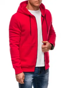 Pánsky sveter EDOTI Sweatshirt EM-SSBZ-0101 V-4 red