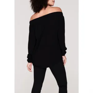 Firetrap Blackseal Bardot top s viazaním