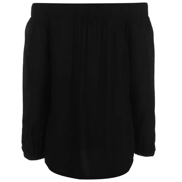 Firetrap Blackseal Bardot top s viazaním