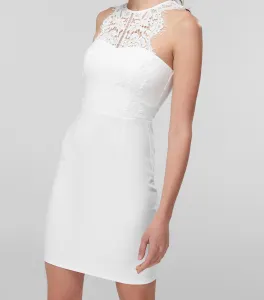 Trendyol White Top Ruched Dress