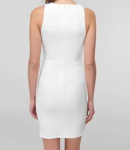 Trendyol White Top Ruched Dress