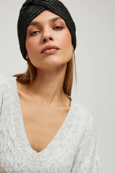 Marisse Gray V-Neck Sweater