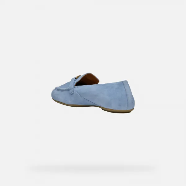 Light blue women's moccasins Geox Palmaria - Women's