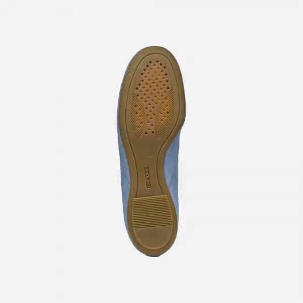 Light blue women's moccasins Geox Palmaria - Women's