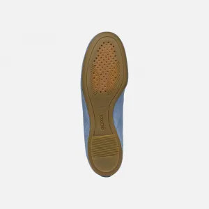 Light blue women's moccasins Geox Palmaria - Women's