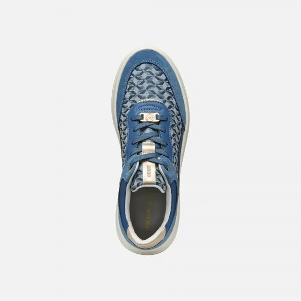 Light blue women's sneakers Geox Spherica ECUB-3 - Women's