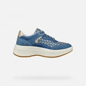Light blue women's sneakers Geox Spherica ECUB-3 - Women's