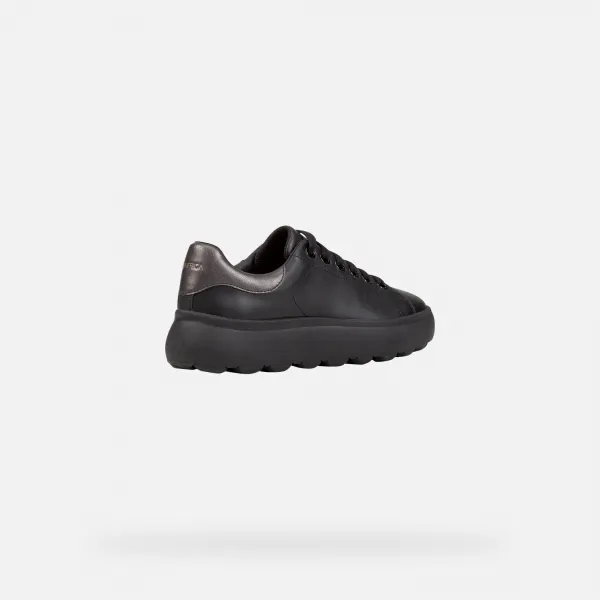Black women's sneakers Geox Spherica EC4.1 - Women's