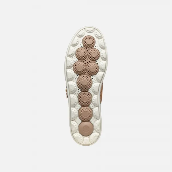 White women's sneakers Geox Spherica ECUB-1 - Women's