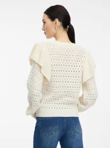 Cream Women's Sweater with Ruffles ORSAY - Women's
