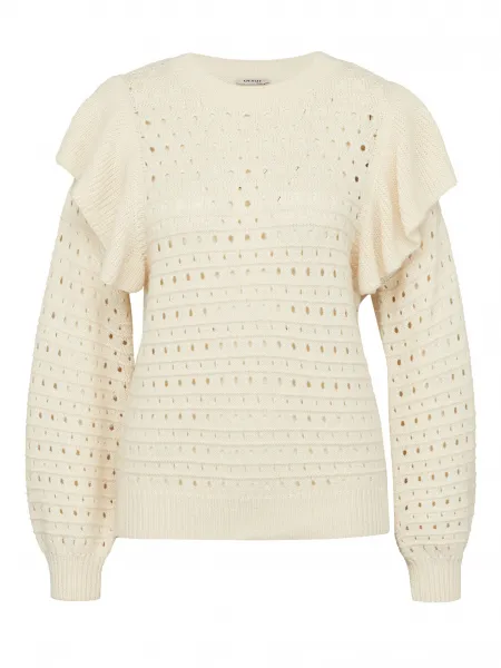 Cream Women's Sweater with Ruffles ORSAY - Women's