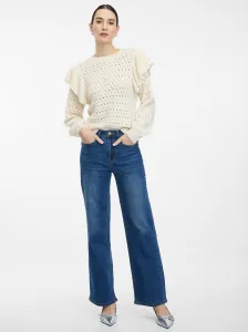 Cream Women's Sweater with Ruffles ORSAY - Women's