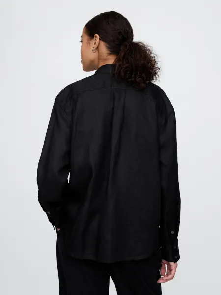 GAP Linen Oversize Shirt Big Shirt - Women's