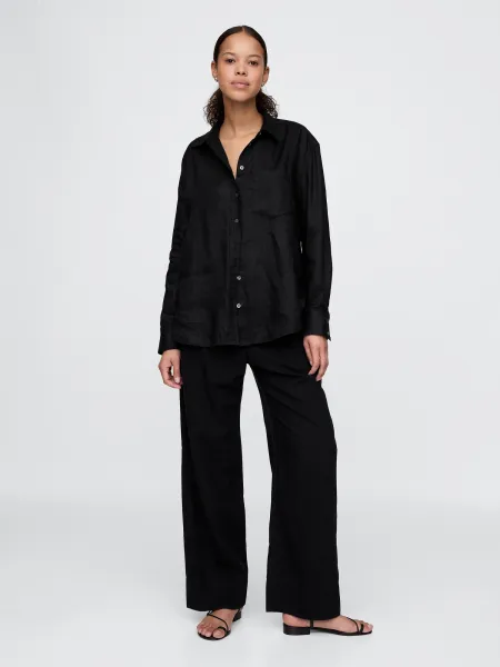 GAP Linen Oversize Shirt Big Shirt - Women's