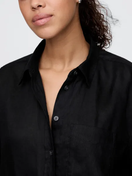 GAP Linen Oversize Shirt Big Shirt - Women's