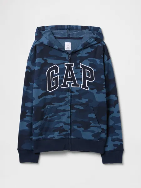 GAP V-FRCH HERITAGE LOGO Chlapčenská mikina, tmavo modrá, veľkosť