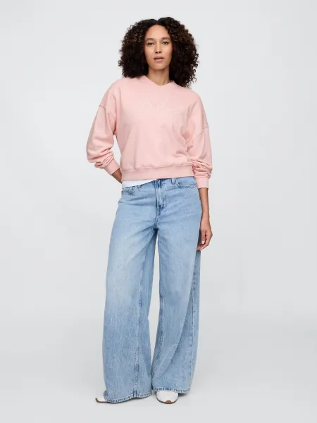 GAP Oversize sweatshirt with logo - Women's