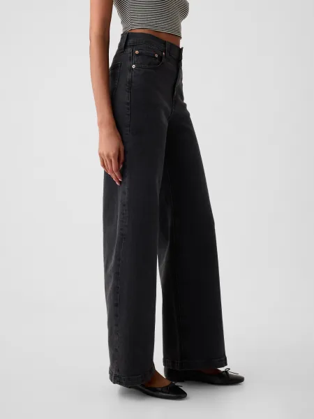 GAP Jeans High Rise Stride Wide - Women's
