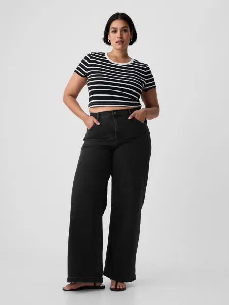 GAP Jeans High Rise Stride Wide - Women's