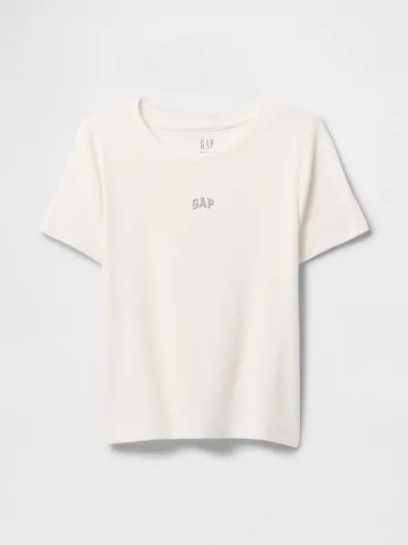 GAP MOD RIB ABBRV Dámske tričko, biela, veľkosť