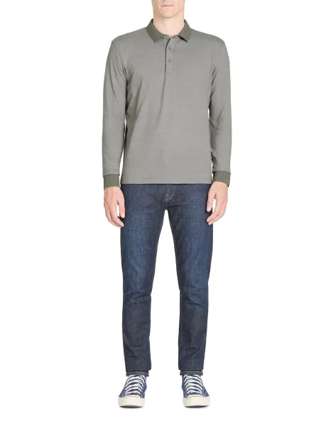 Celio Polo Jebille Long Sleeve T-Shirt - Mens