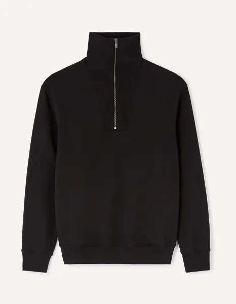 Celio Jebranche Zippered Collar Sweater - Mens