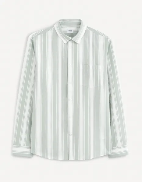Celio Cotton Shirt Bastripes - Men's