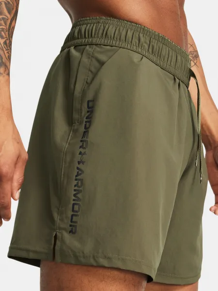Kaki športové kraťasy Under Armour UA Woven Wdmk Shorts