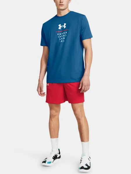 Červené športové kraťasy Under Armour UA Baseline Short