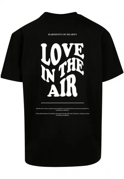 Men's T-shirt Love In The Air Heavy Oversize black