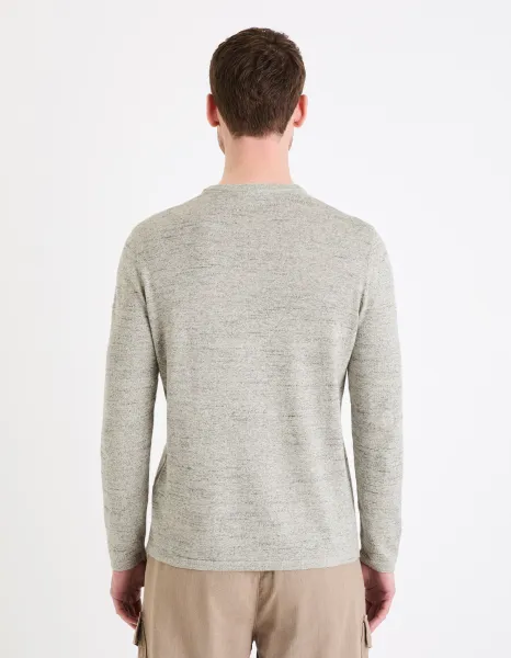Celio Sweater henley Gelano - Men's