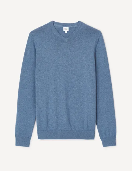 Celio Cotton Sweater Decotonv - Mens
