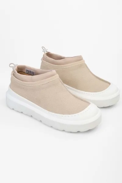 Shoeberry Women's Arlo Beige Suede Boots